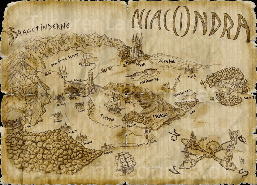 Map of Niacondra done af Lars Madsen